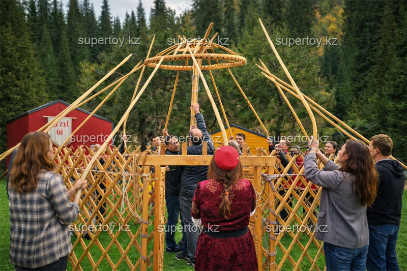 Мастер-класс по сборке юрты